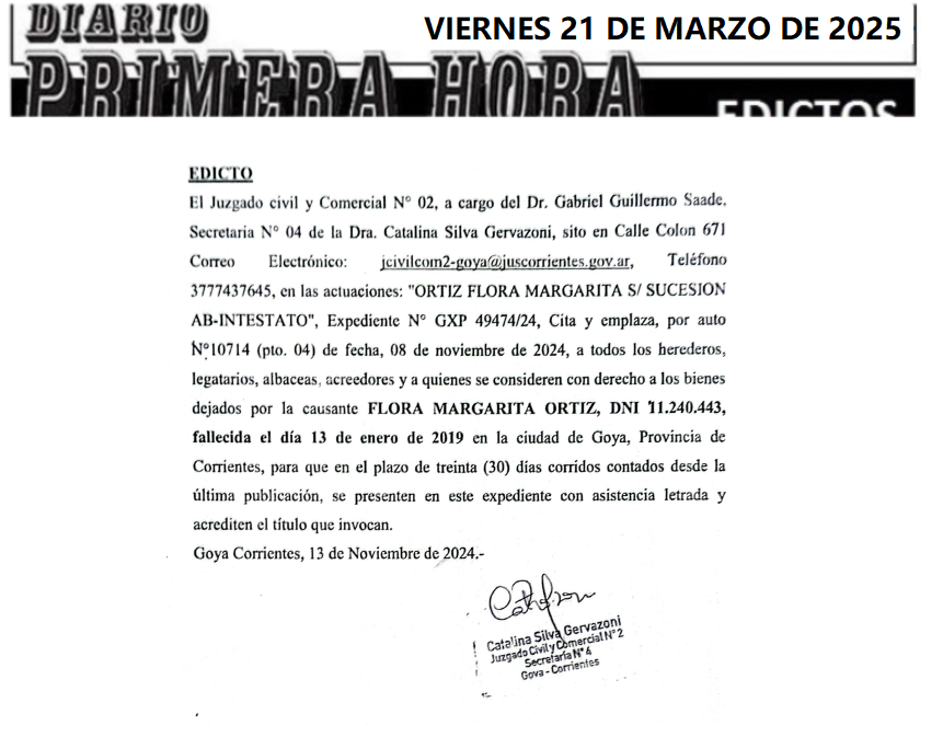 EDICTO LEZCANO DIA 3