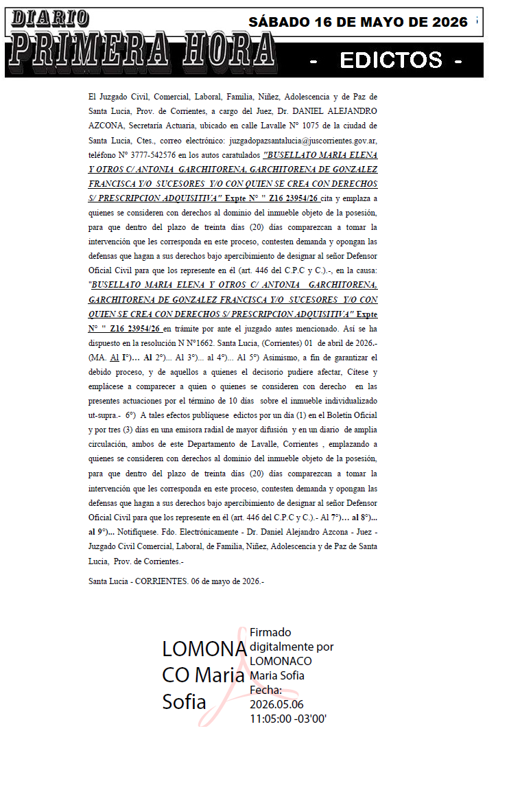 EDICTO LUISINA CHAIN DIA 3