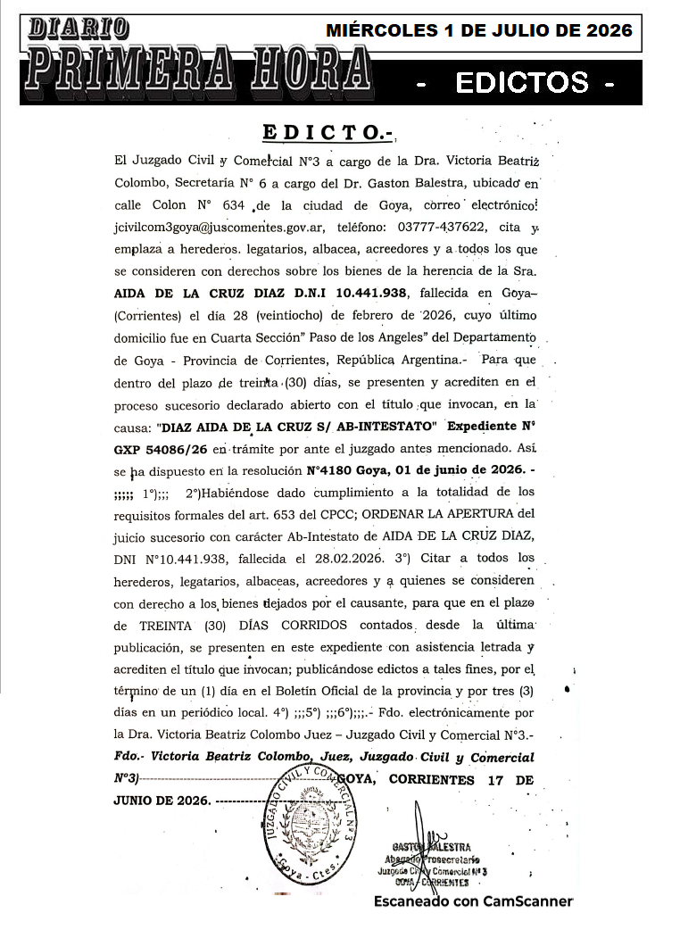 EDICTO MACHUCA DIA 3