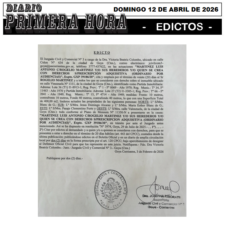 EDICTO MAIDANA DIA 2