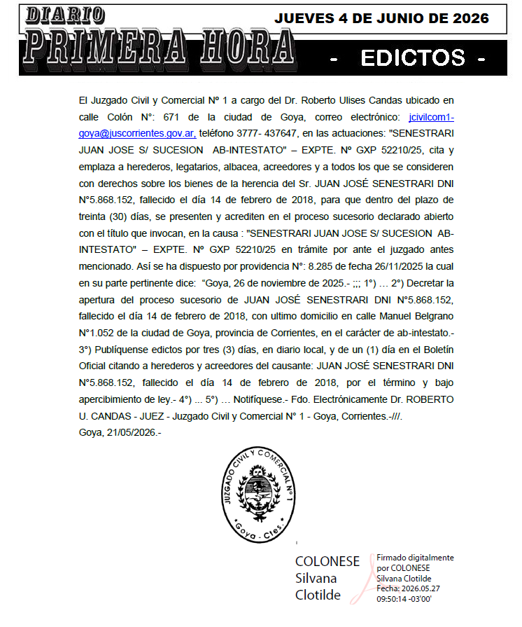 EDICTO NELSON FER DIA 2