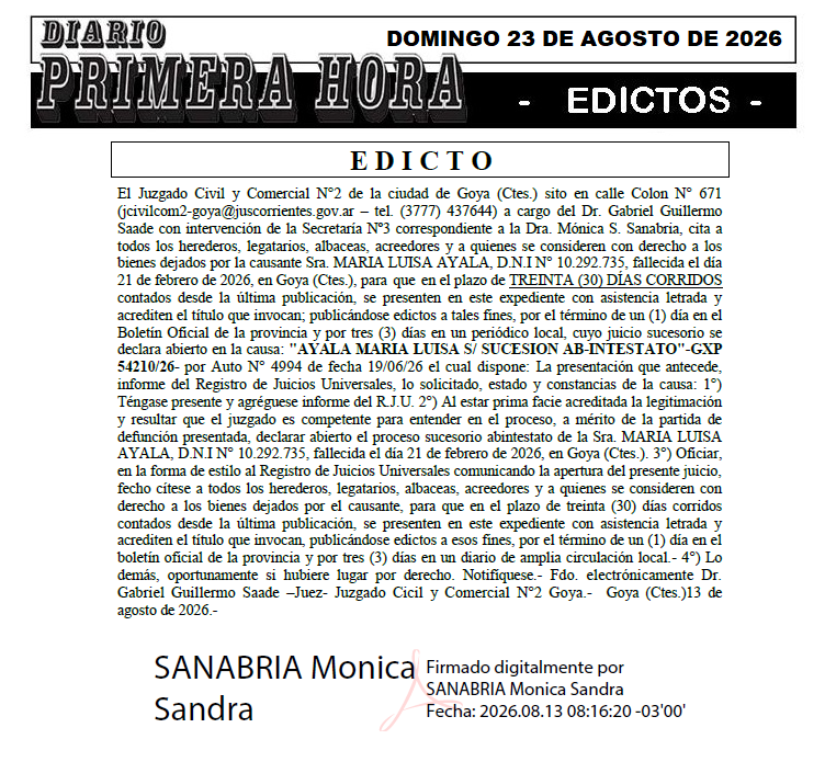 EDICTO RAMOSS DIA 3
