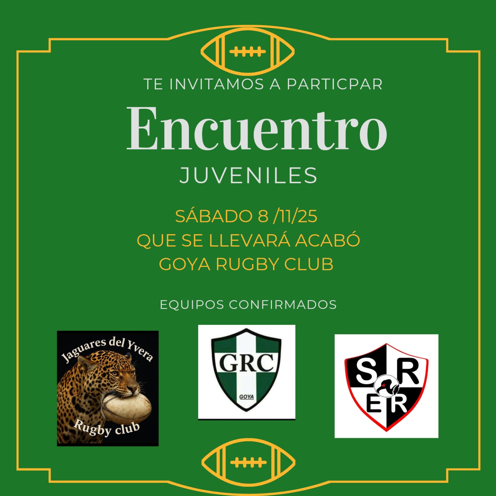 ENCUENTRO JUVENIL DE RUGBY EN GOYA