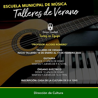 ESCUELA MUNICIPAL DE MÚSICA: TALLERES DE VERANO