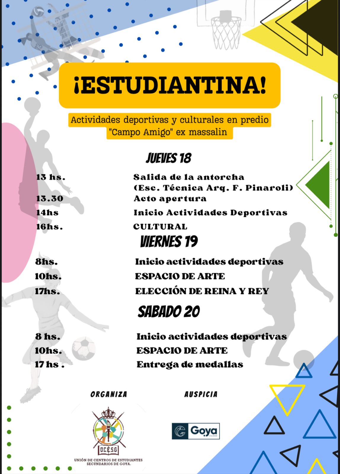 LA ESTUDIANTINA GOYANA 2025 COMIENZA ESTE JUEVES CON EL TRADICIONAL RECORRIDO DE LA ANTORCHA