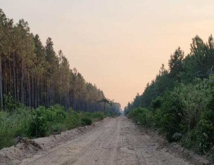 El Gobierno de Corrientes realizó cortafuegos en el Parque Industrial Ituzaingó