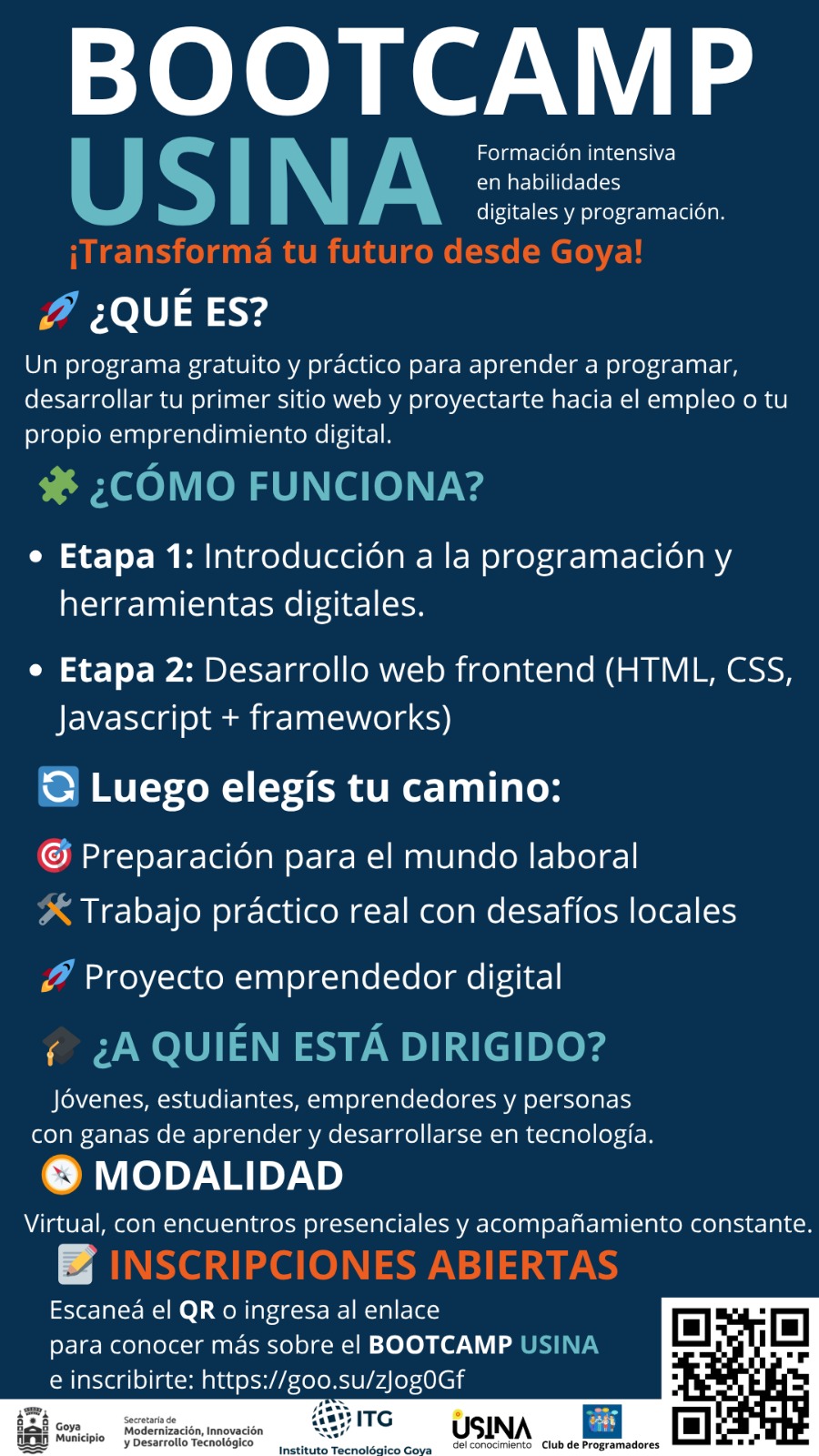 BOOTCAMP USINA: FORMACIÓN INTENSIVA EN HABILIDADES DIGITALES Y PROGRAMACIÓN.