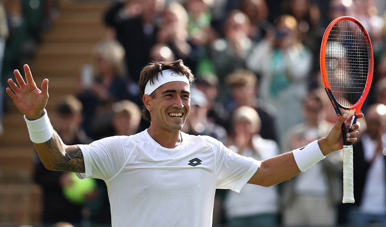 Francisco Comesaña, ante el italiano Lorenzo Musetti este sabado 6 de julio Wimbledon 