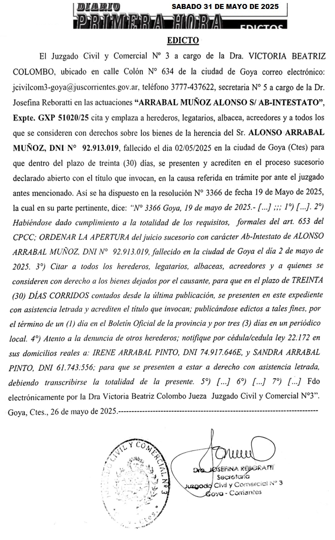GERONONIMO FERRERO DIA 1