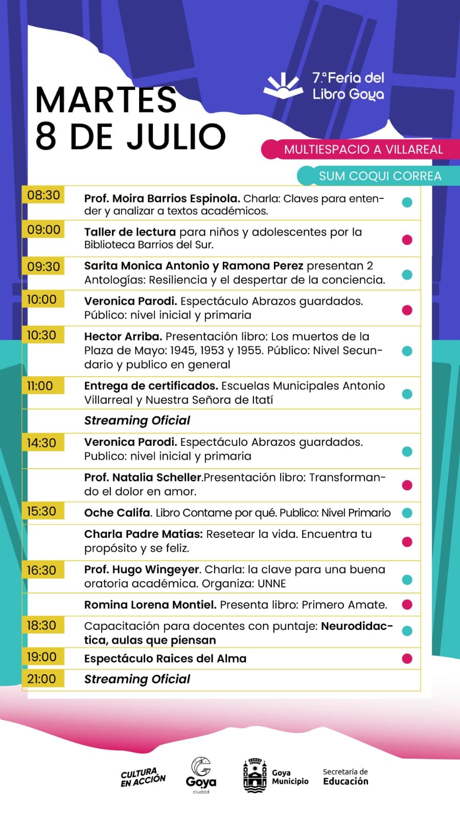 GRILLA 8 JULIO FERIA DEL LIBRO FLYR