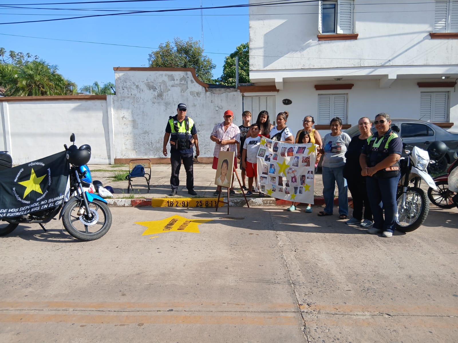 HOMENAJEARON A JOVEN QUE PERDIÓ LA VIDA EN SINIESTRO VIAL EN LA ZONA SUR DE GOYA