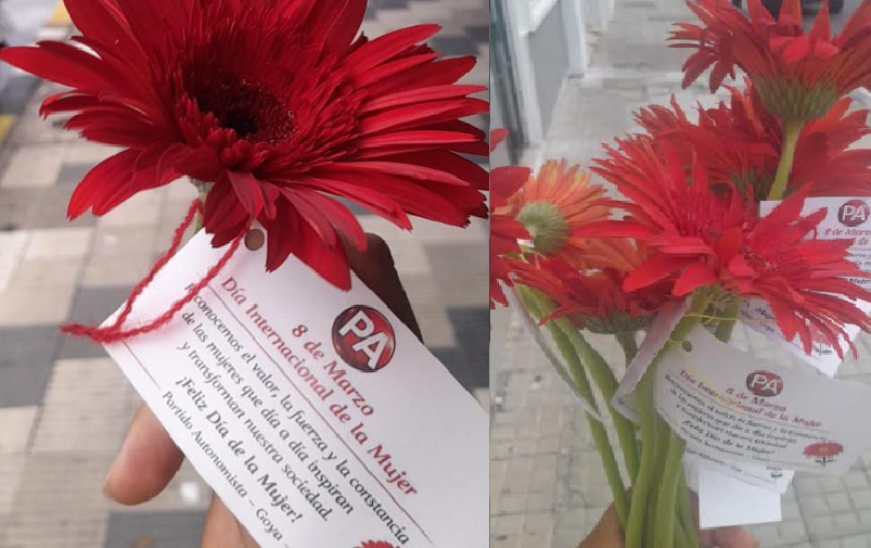 EL PARTIDO AUTONOMISTA DE GOYA HOMENAJEÓ A LAS MUJERES EN SU DÍA