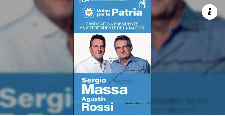 Esta es la boleta de Sergio Massa para el balotaje de las elecciones 2023