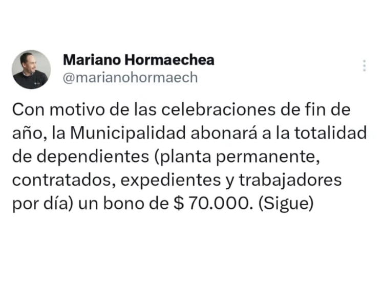 Plus para los municipales de Goya