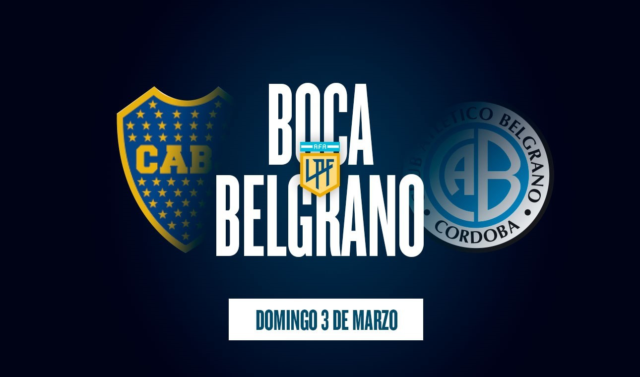 Hoy Boca vs. Belgrano, por la Copa de la Liga