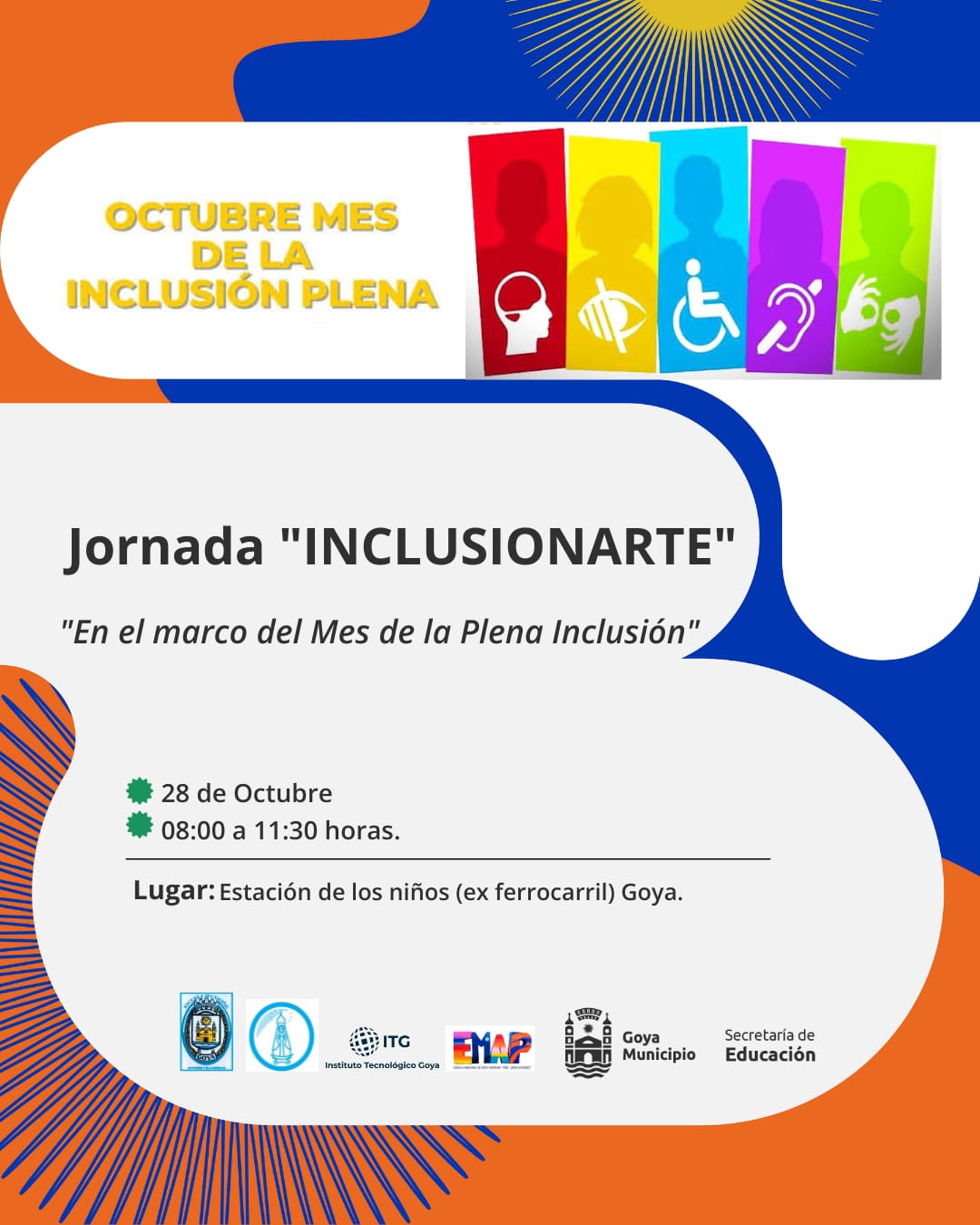ESTE MARTES 28: CELEBRARÁN LA INCLUSIÓN CON "INCLUSIONARTE" EN LA ESTACIÓN DE LOS NIÑOS