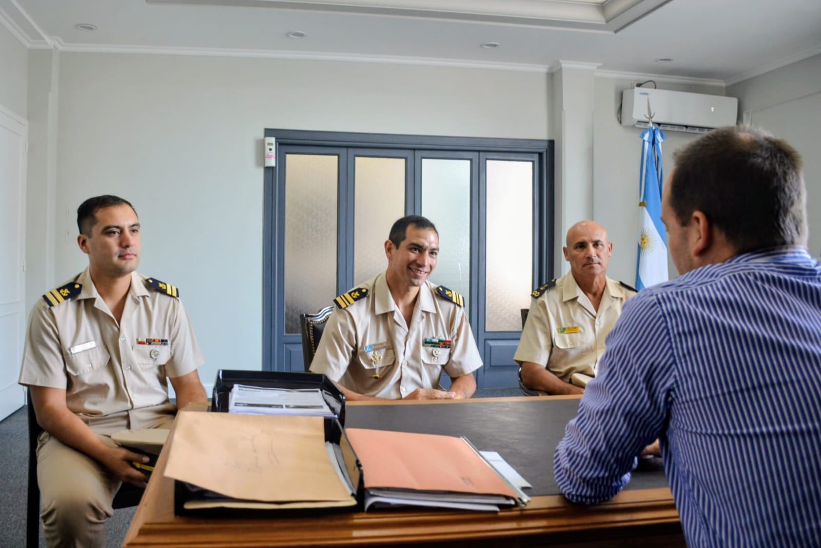 INTENDENTE MARIANO HORMAECHEA RECIBIÓ AL JEFE DE LA PREFECTURA GOYA