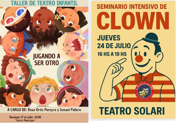 ESCUELA MUNICIPAL DE TEATRO: SEMINARIO DE CLOWN PARA JÓVENES Y ADULTOS Y JUGANDO A “SER OTRO”
