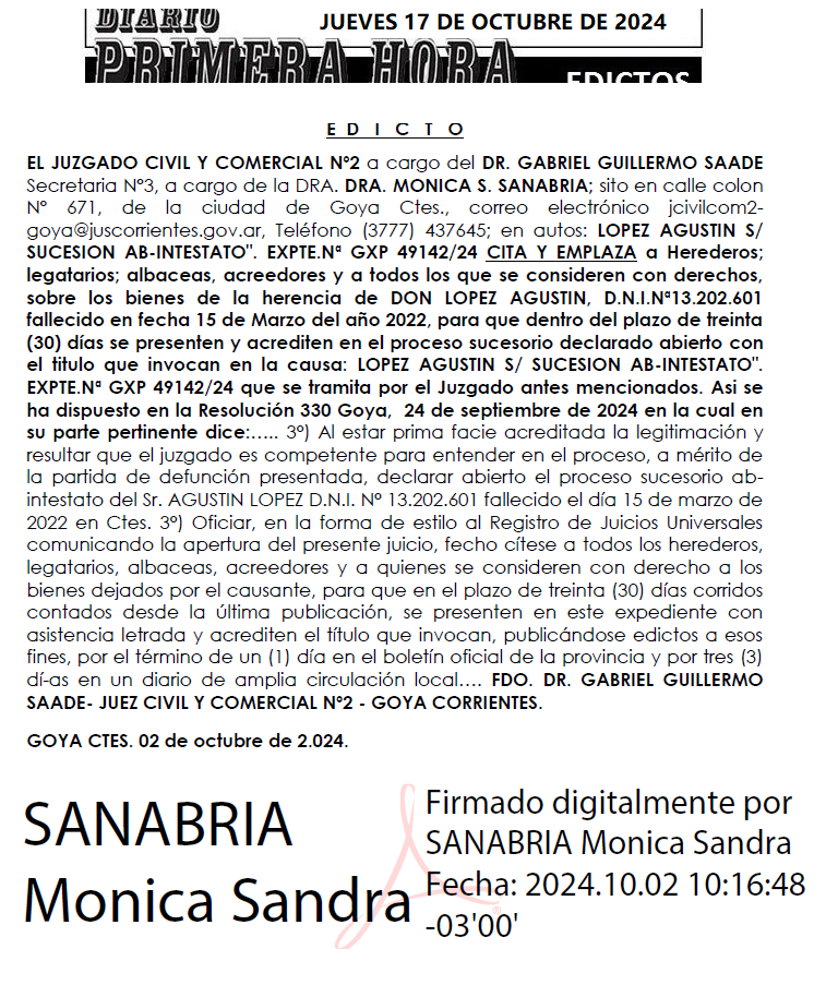 JUEVES 17 DE OCTUBRE DE 2024 Dia 3 gamarra