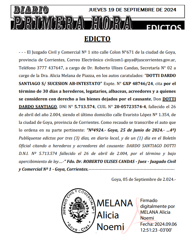 JUEVES 19 DE SEPTIEMBRE DE 2024 Dia 3 FERNANDO ESCOBAR