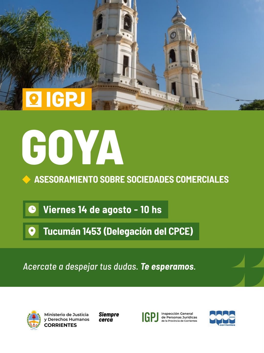 Jornada Asesoramiento Persona Juriudica en Goya Flyr