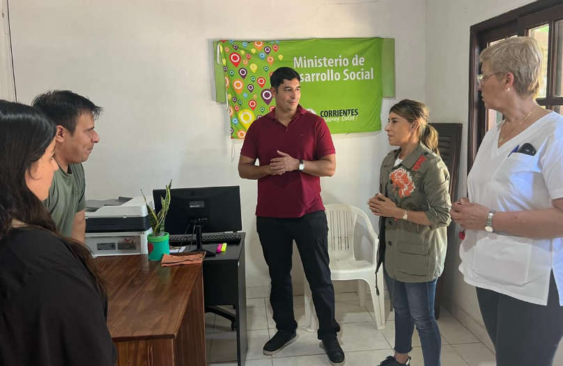 EL GOBIERNO PROVINCIAL ASISTIÓ A FAMILIAS AFECTADAS EN SAN ROQUE