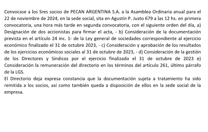 LUNES 11 DE NOVIEMBRE DE 2024 DIA 3 ssCONVOCATORIA PECAN