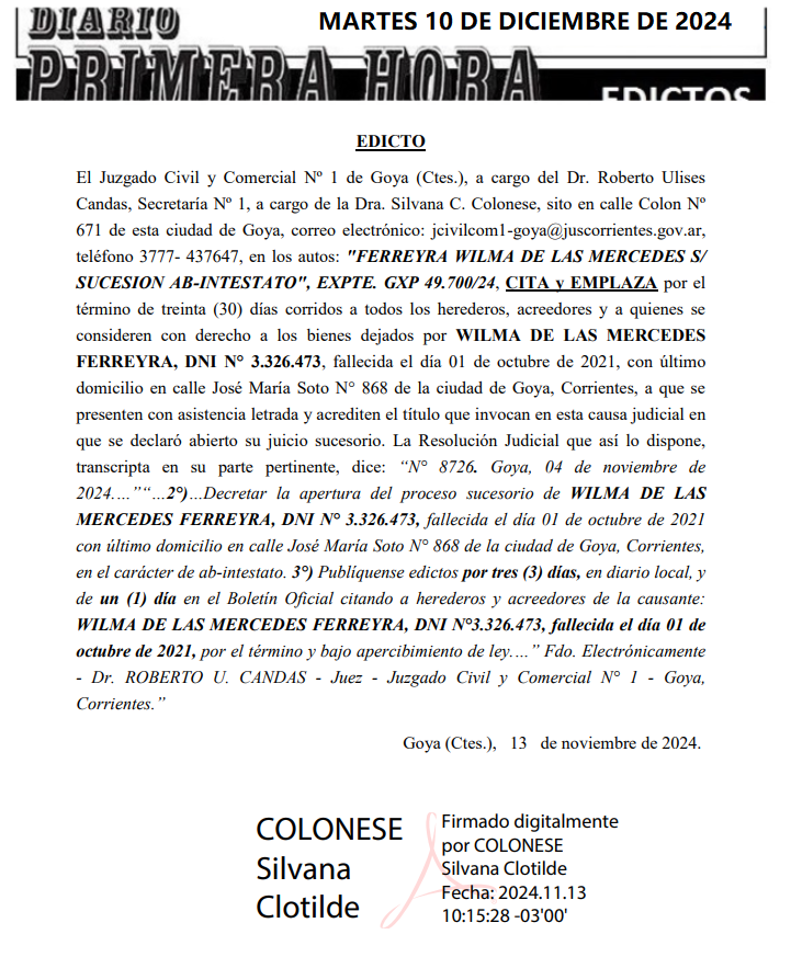 MARTES 10 DE DICIEMBRE DE 2024 DIA 1 BREST