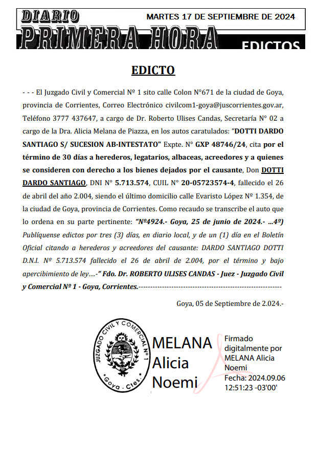 MARTES 17 DE SEPTIEMBRE DE 2024 Dia 1 FERNANDO ESCOBAR