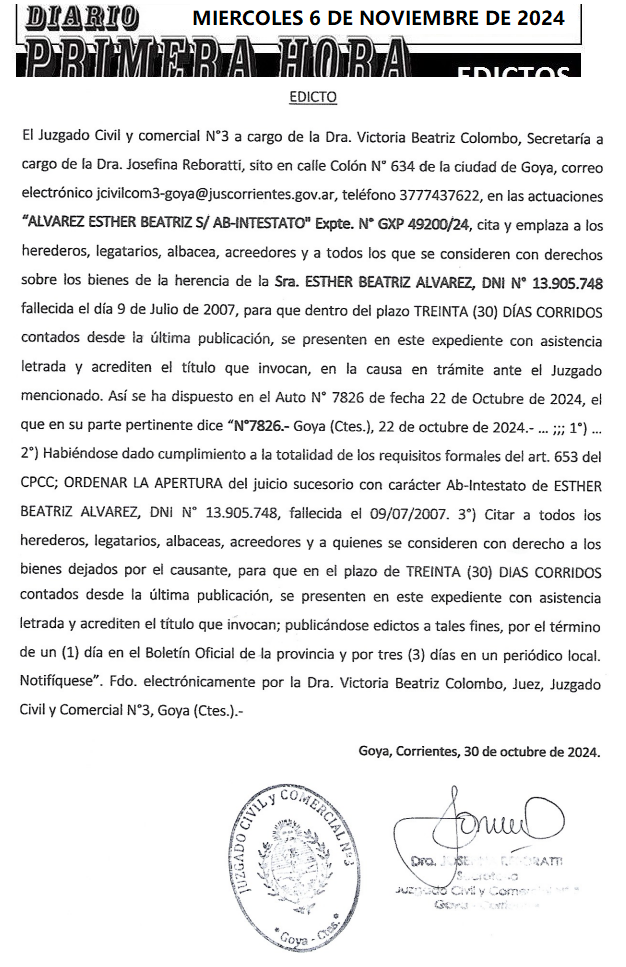 MIERCOLES 6 DE NOVIEMBRE DE 2024 DIA 3 MELISA MIQUEO
