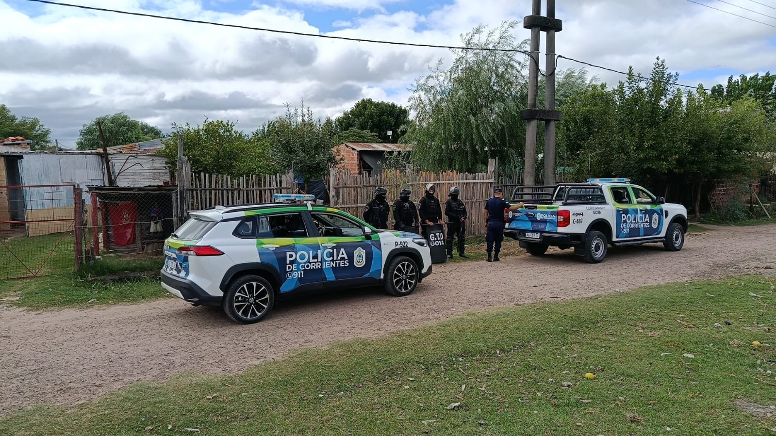 GOYA: ALLANAMIENTO POR NARCOMENUDEO EN EL BARRIO "EL CHACAL"