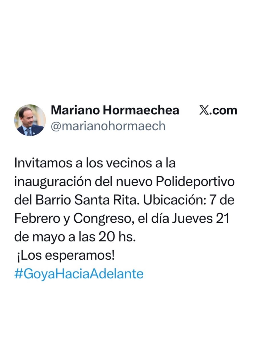 INAUGURACIÓN NUEVO POLIDEPORTIVO BARRIO SANTA RITA
