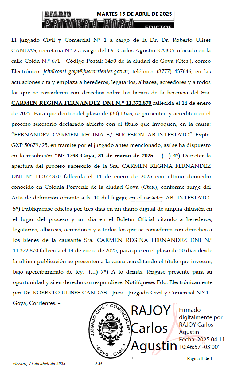 RAJOY DIA 1