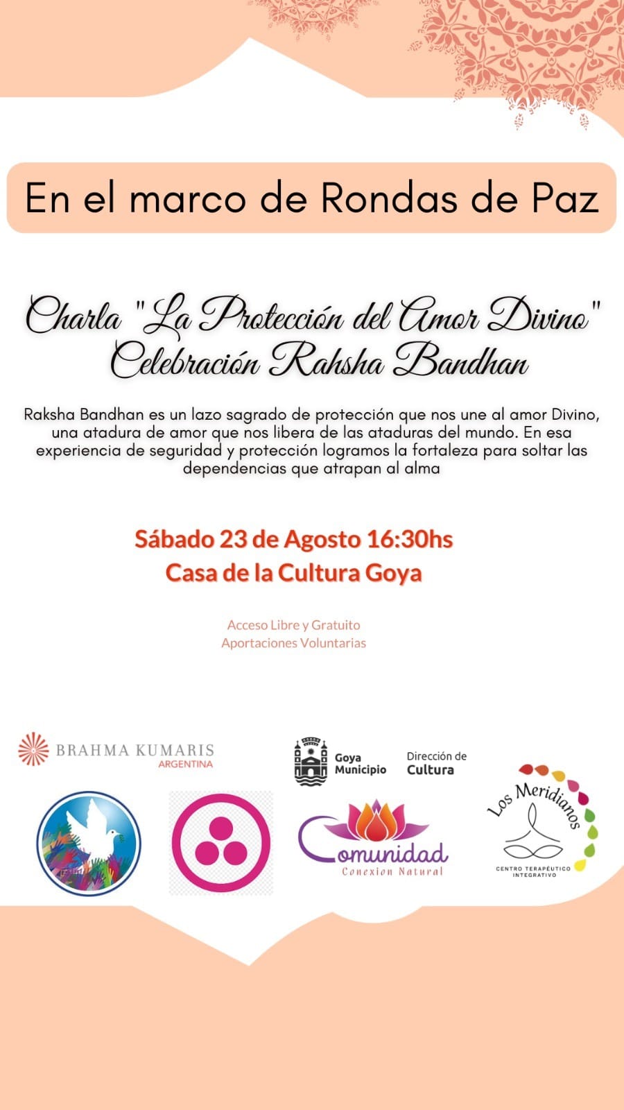 CHARLA: “La Protección del Amor Divino” CELEBRACIÓN RAKSHA BANDHAN