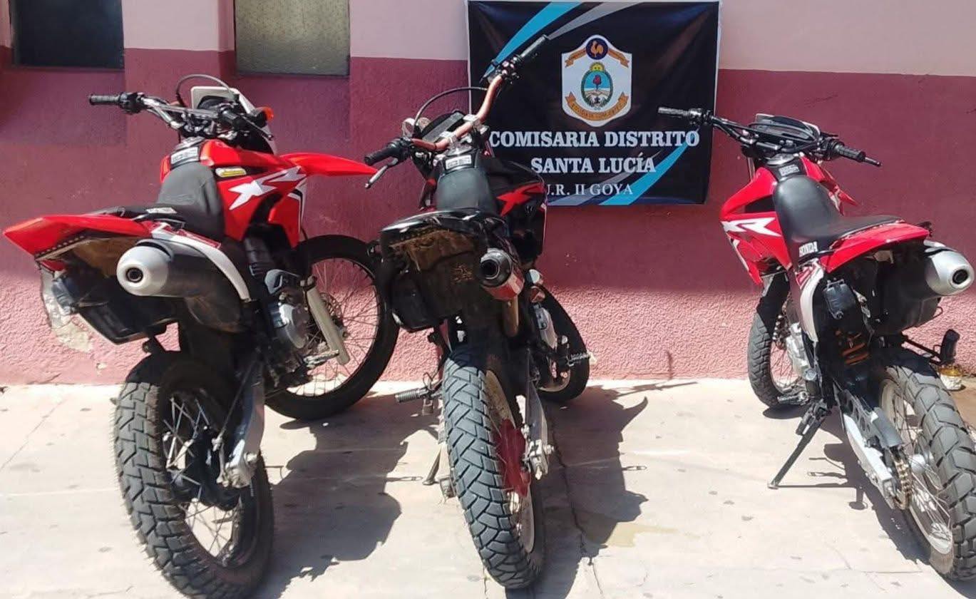 LA POLICÍA RECUPERÓ TRES MOTOS QUE FUERON ROBADAS EN BUENOS AIRES
