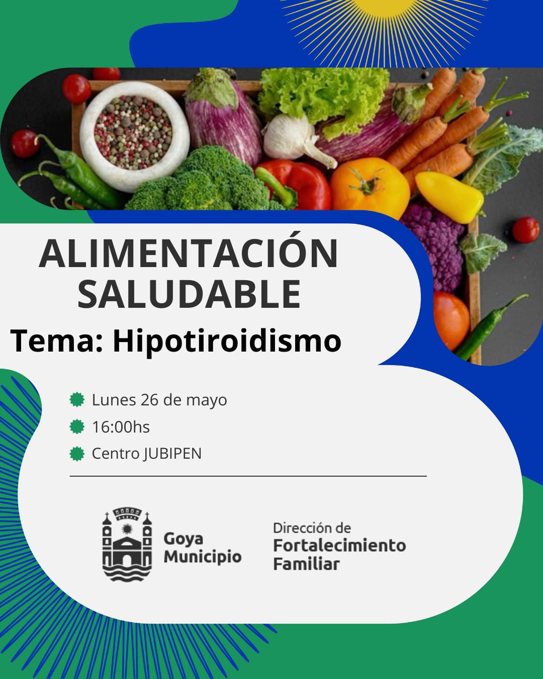 Jubipen: TALLER SOBRE NUTRICIÓN SALUDABLE E HIPOTIROIDISMO