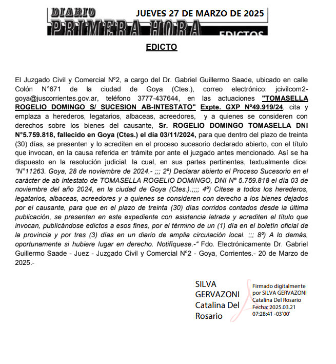 TOMASELLA DIA 2 ULTIMO