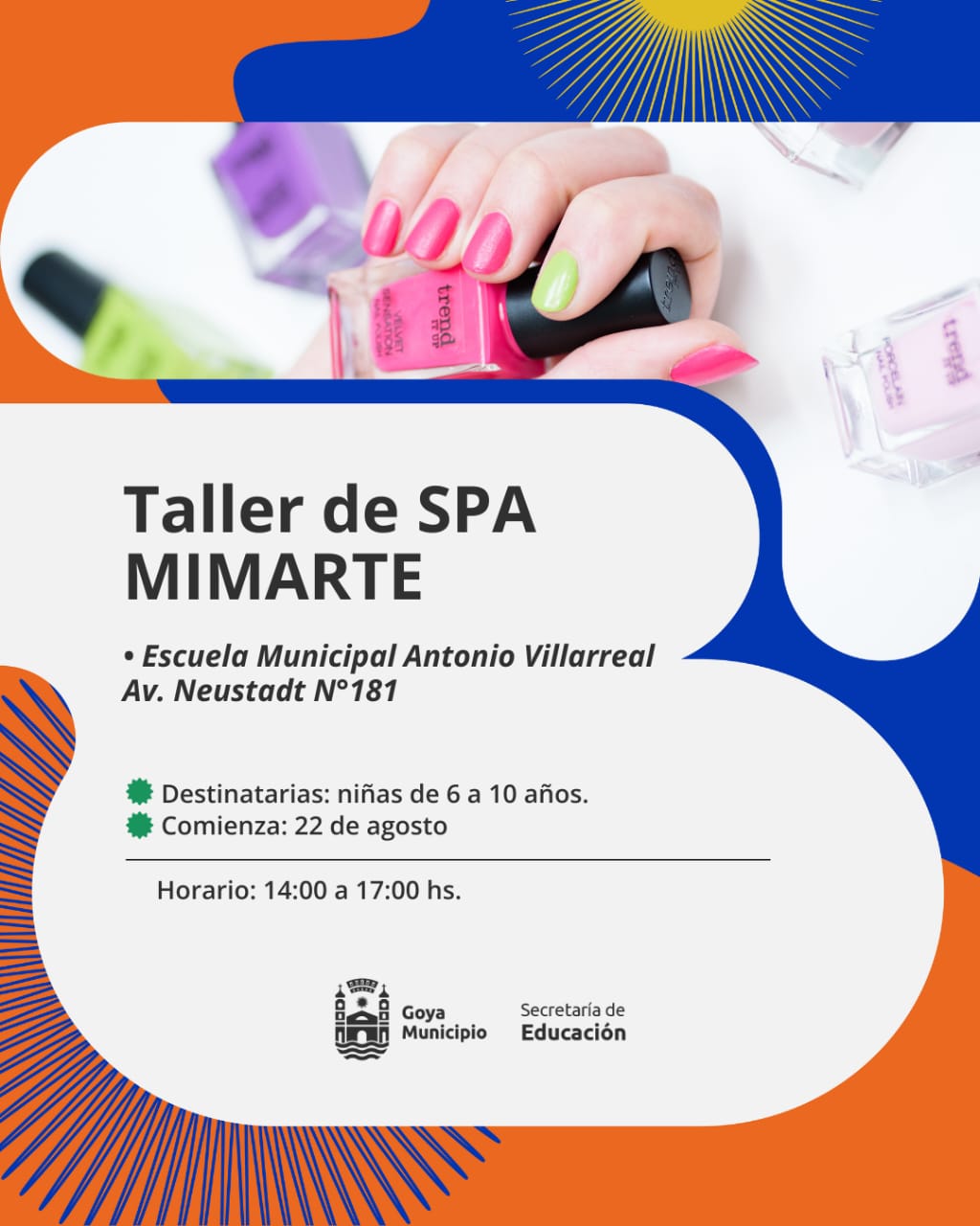TALLER DE SPA MIMARTE PARA CHICOS EN ESCUELA MUNICIPAL “ANTONIO VILLARREAL”