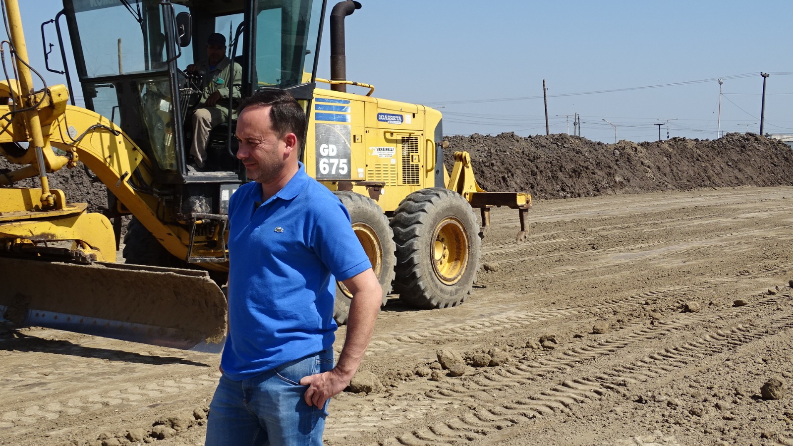MARIANO HORMAECHEA RECORRIÓ Y OBSERVÓ LOS TRABAJOS EN EL PREDIO DE LA NUEVA TERMINAL