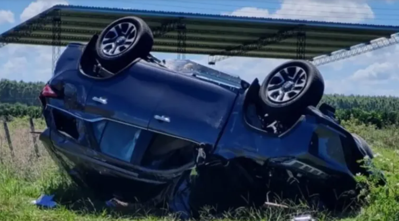 Tragedia en Ruta 14: murió un bebé de 5 meses tras el despiste y vuelco de una camioneta
