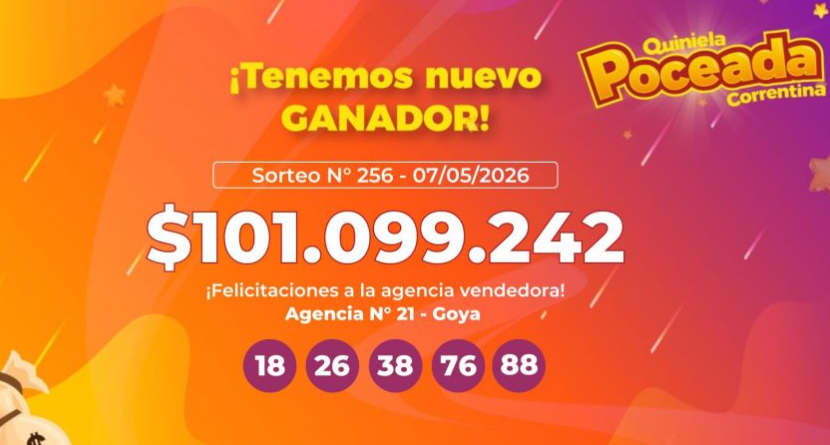 ¡NUEVO MILLONARIO EN GOYA! APOSTADOR ACERTÓ LA POCEADA Y GANÓ $101 MILLONES