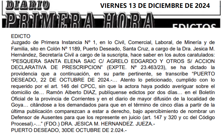 VIERNES 13 DE DICIEMBRE DE 2024 DIA 2 ROMINA LOPEZ