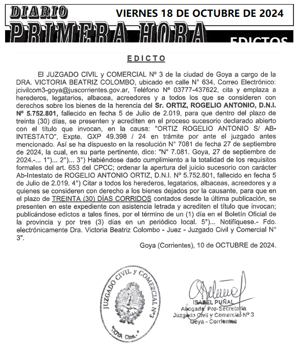 VIERNES 18 DE OCTUBRE DE 2024 Dia 2 Dure