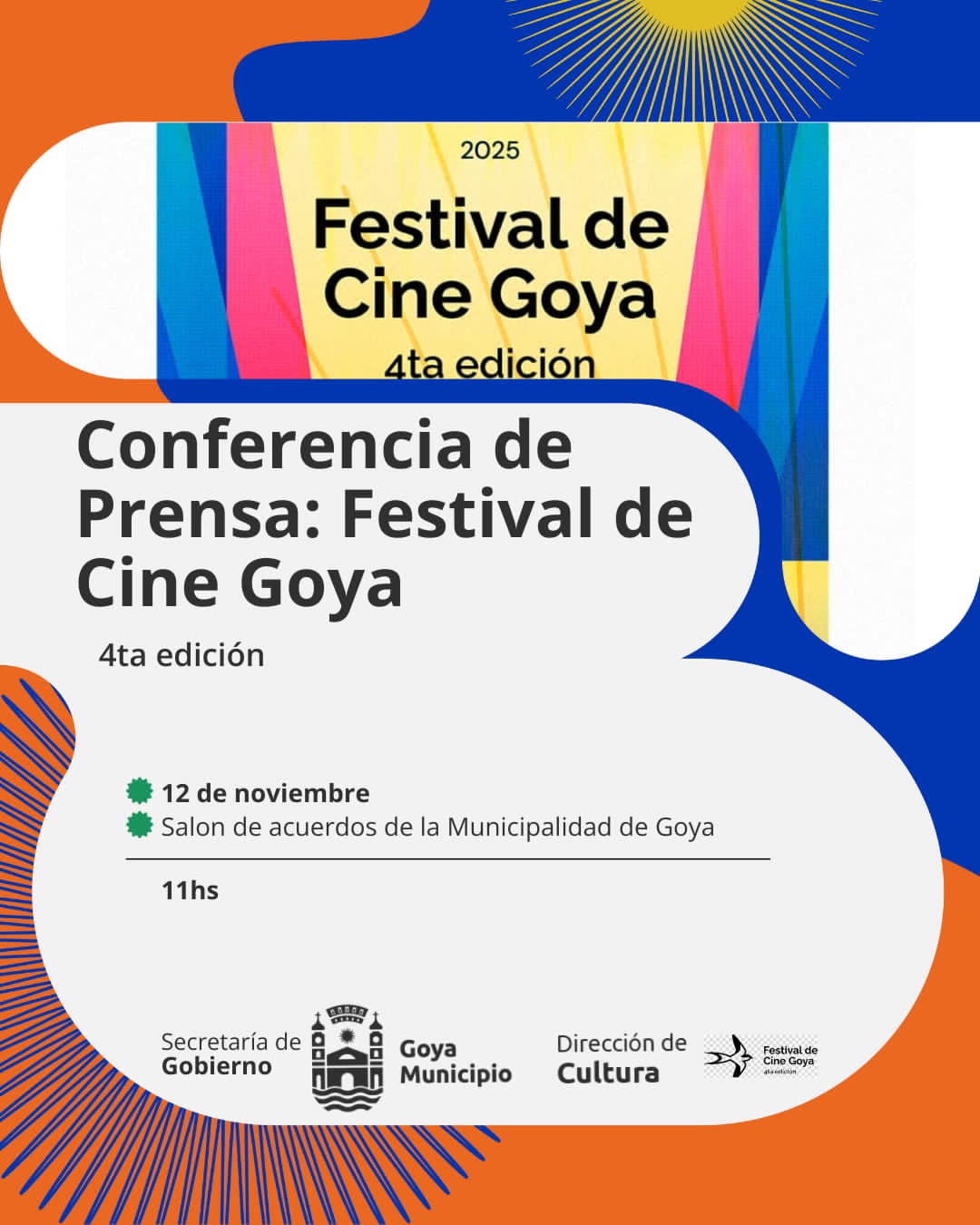 PRESENTACIÓN OFICIAL: FESTIVAL DE CINE GOYA 4ª EDICIÓN