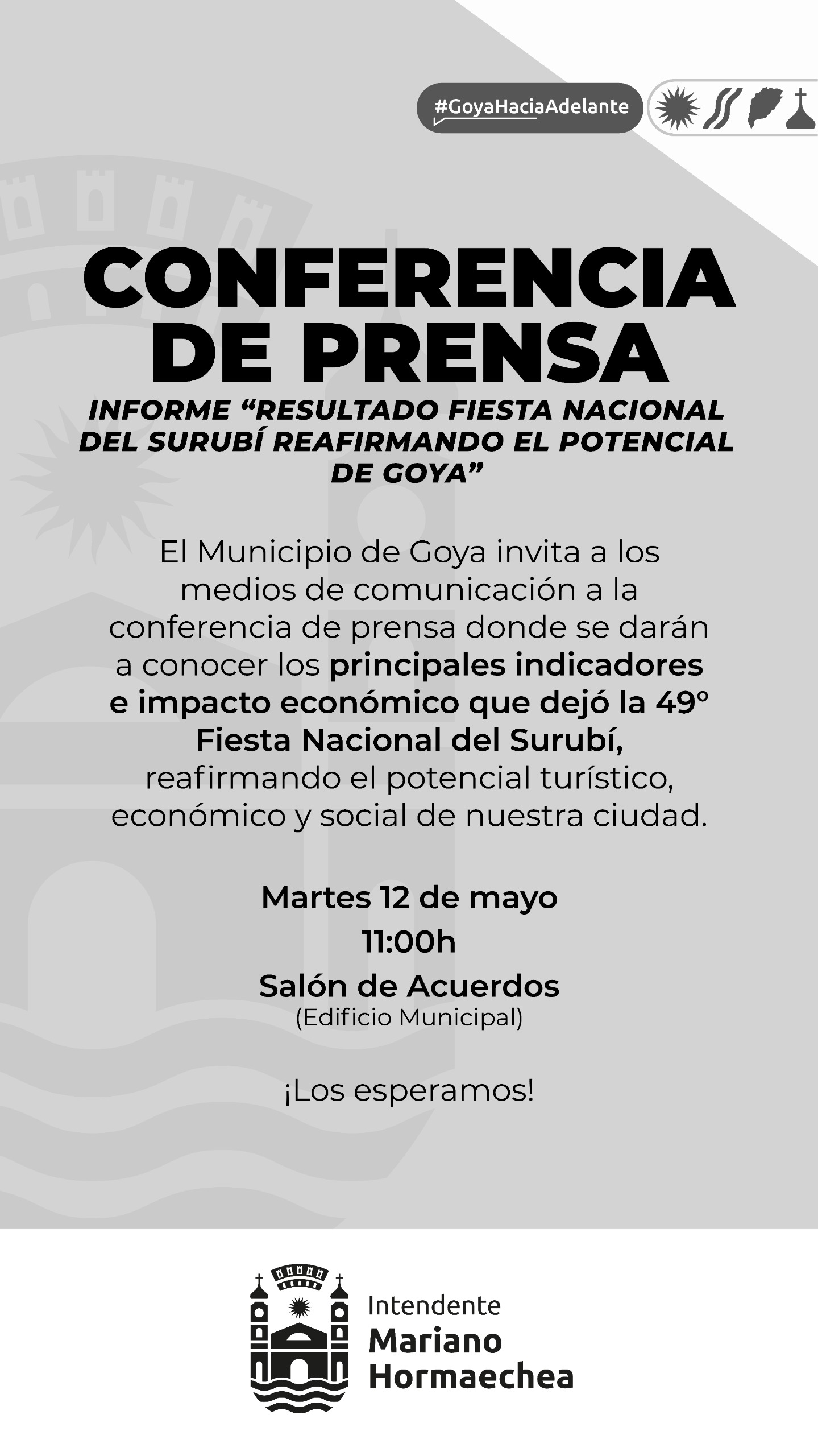 CONFERENCIA DE PRENSA: INFORME OFICIAL DEL IMPACTO ECONÓMICO DE LA FIESTA NACIONAL DEL SURUBÍ