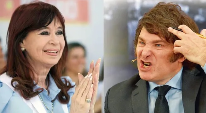Fuerte cruce entre Cristina Kirchner y Javier Milei por la pertenencia política de Edgardo Kueider