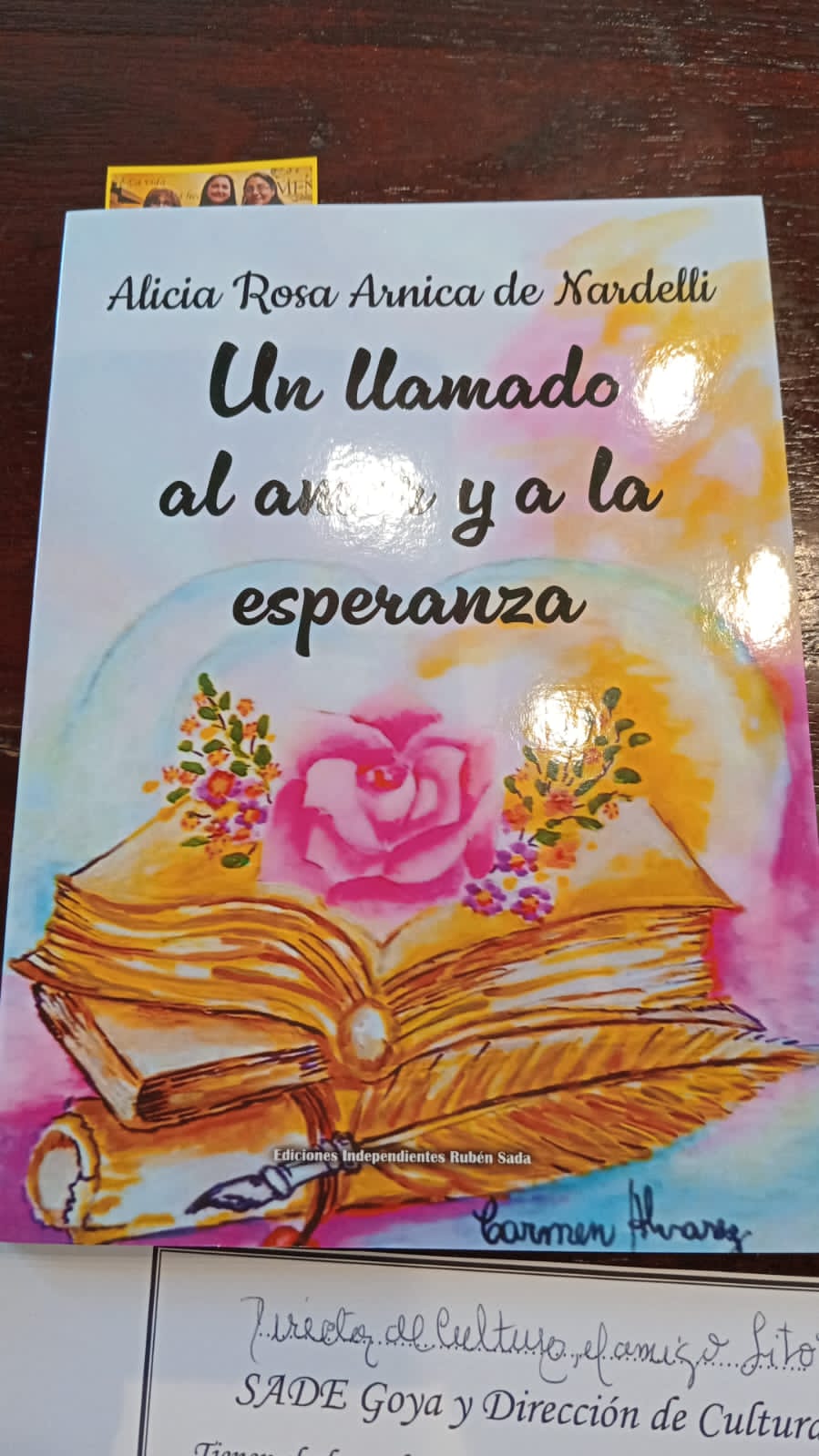 ALICIA ROSA ÁRNICA DE NARDELLI: “UN LLAMADO AL AMOR Y A LA ESPERANZA”