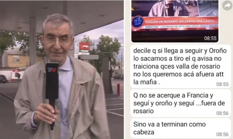 Rosario: amenazaron de muerte a Nelson Castro y al equipo de TN