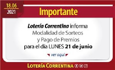 comunicado loteria