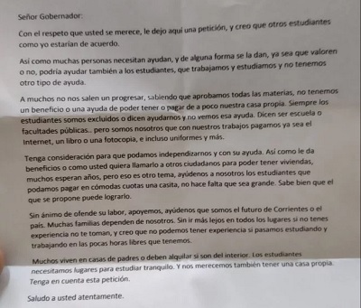 carta en las urnas